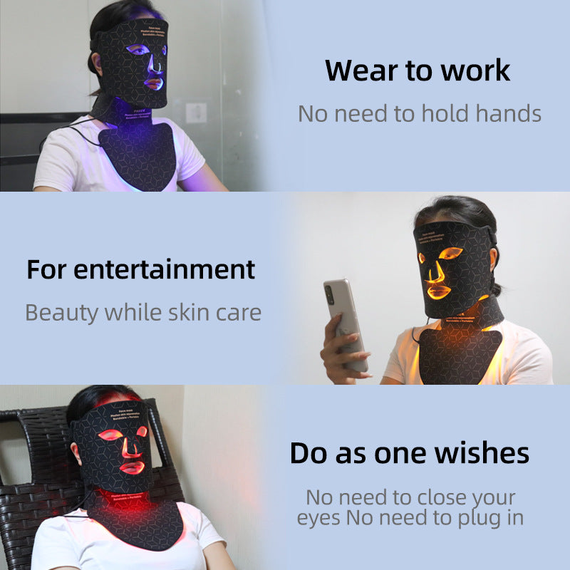 Aura Skin LUNÉA mask with skincare accessories