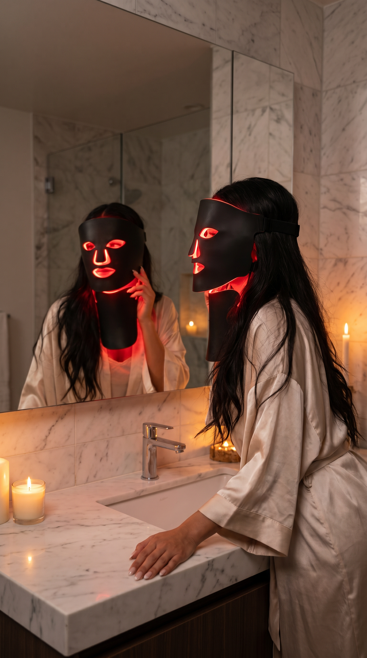 LED Face & Neck Light Therapy Mask